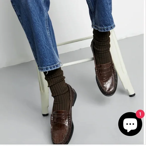 Augusta the Brand Zoe Croc Effect Loafer - Picture 3 of 9